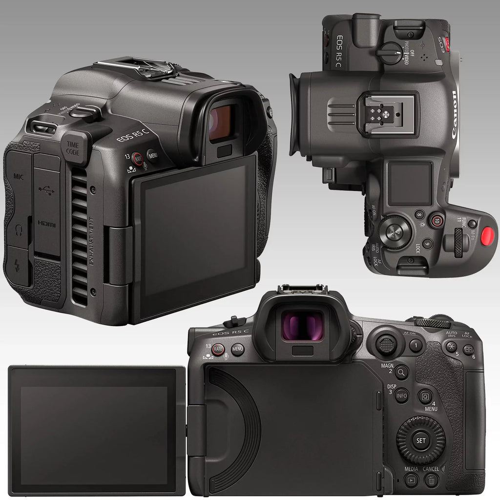 Ultimaxx Advanced R5 C Mirrorless Cinema Camera Bundle - Includes: 128GB Extreme Memory Card, 2x Replacement Batteries, 160 LED Video Light & Much More (25pc Bundle)