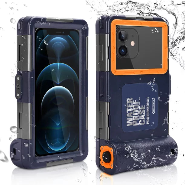 UrbanX Professional [15m/50ft] Swimming Diving Surfing Snorkeling Photo Video Waterproof Protective Case Underwater Housing for Galaxy M21s And all Phones Up to 6.9 Inch LCD with Lanyard