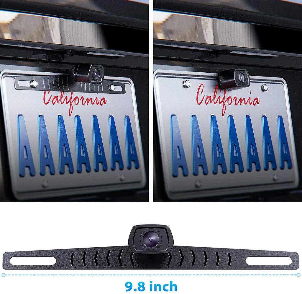 Xroose HD Backup Camera for Car and Truck Rear View Parking Vehicle Camera High Definition Night Vision IP69K Waterproof License Plate Camera 152˚ Wide View 12-24V