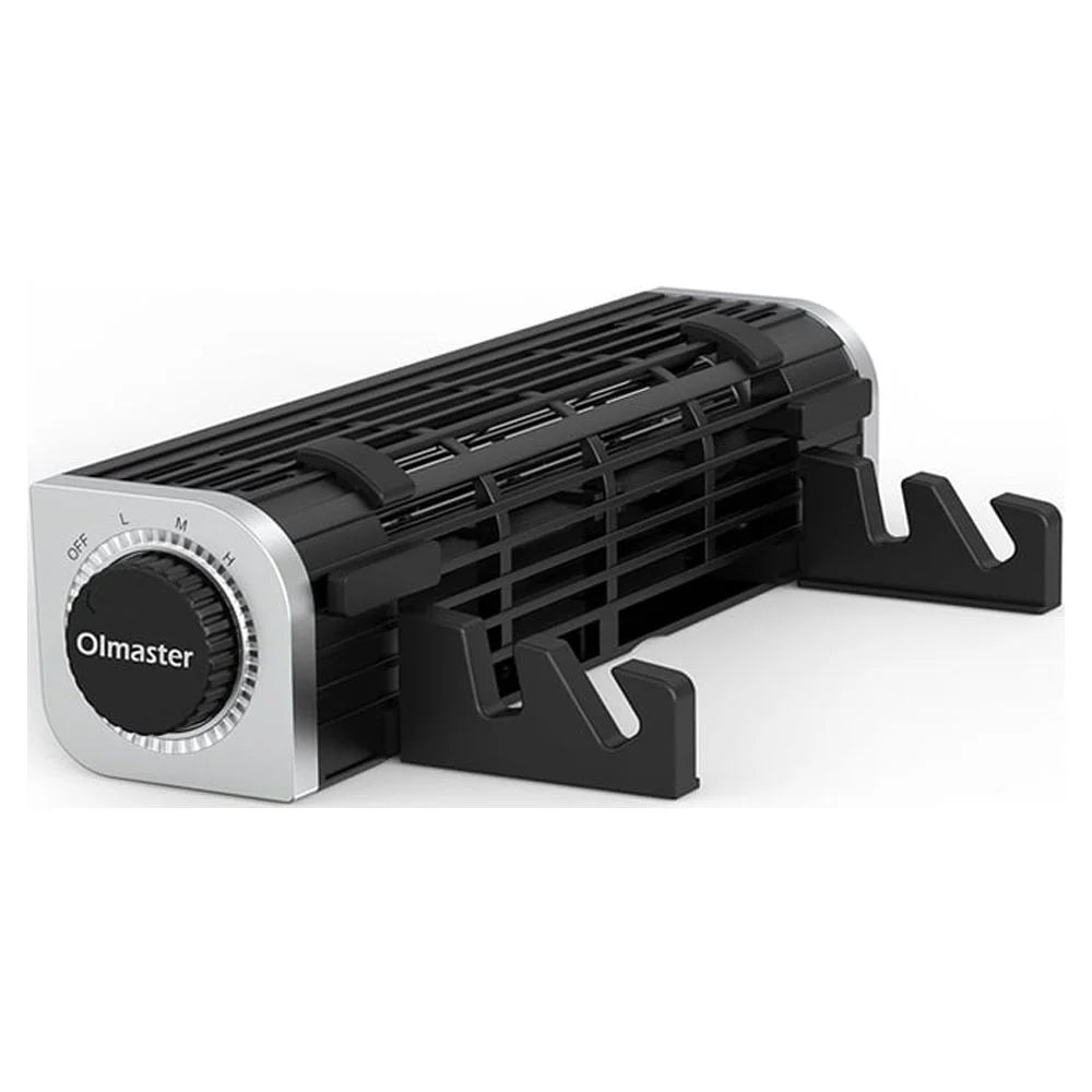 Olmaster CF-1691 USB Cooling Fan Laptop Pad Stand Fan Dark Horizontal Design
