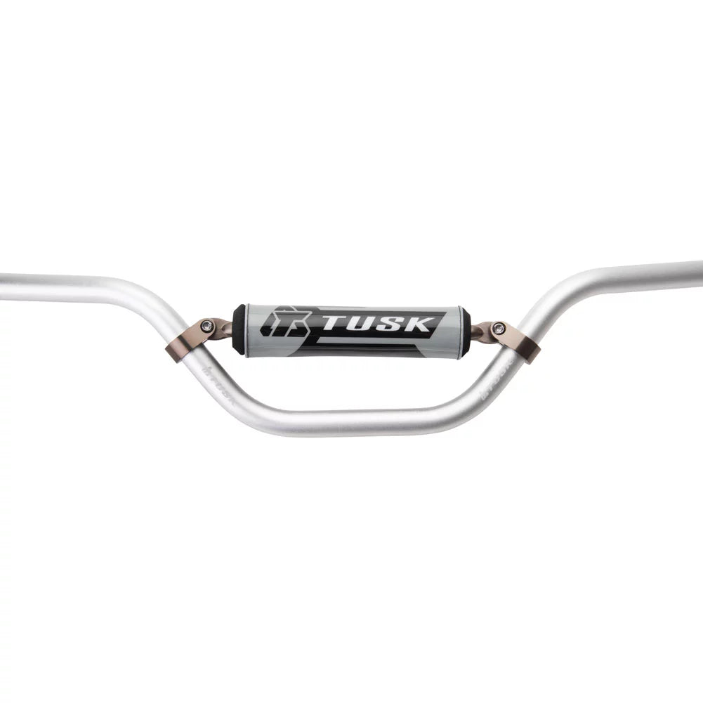 Tusk T-10 Aluminum 7/8" Handlebar RM Mini Bend Silver For LEM CR3 1997