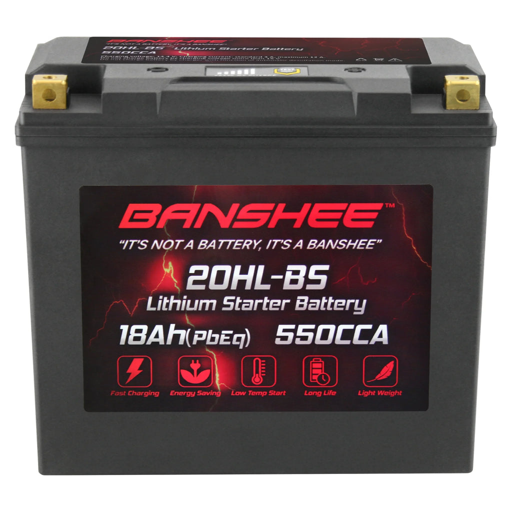 Banshee YTX20L-BS LiFePO4 Motorsports Battery Compatible with Yamaha EX1050 EXR 2019 to 2019