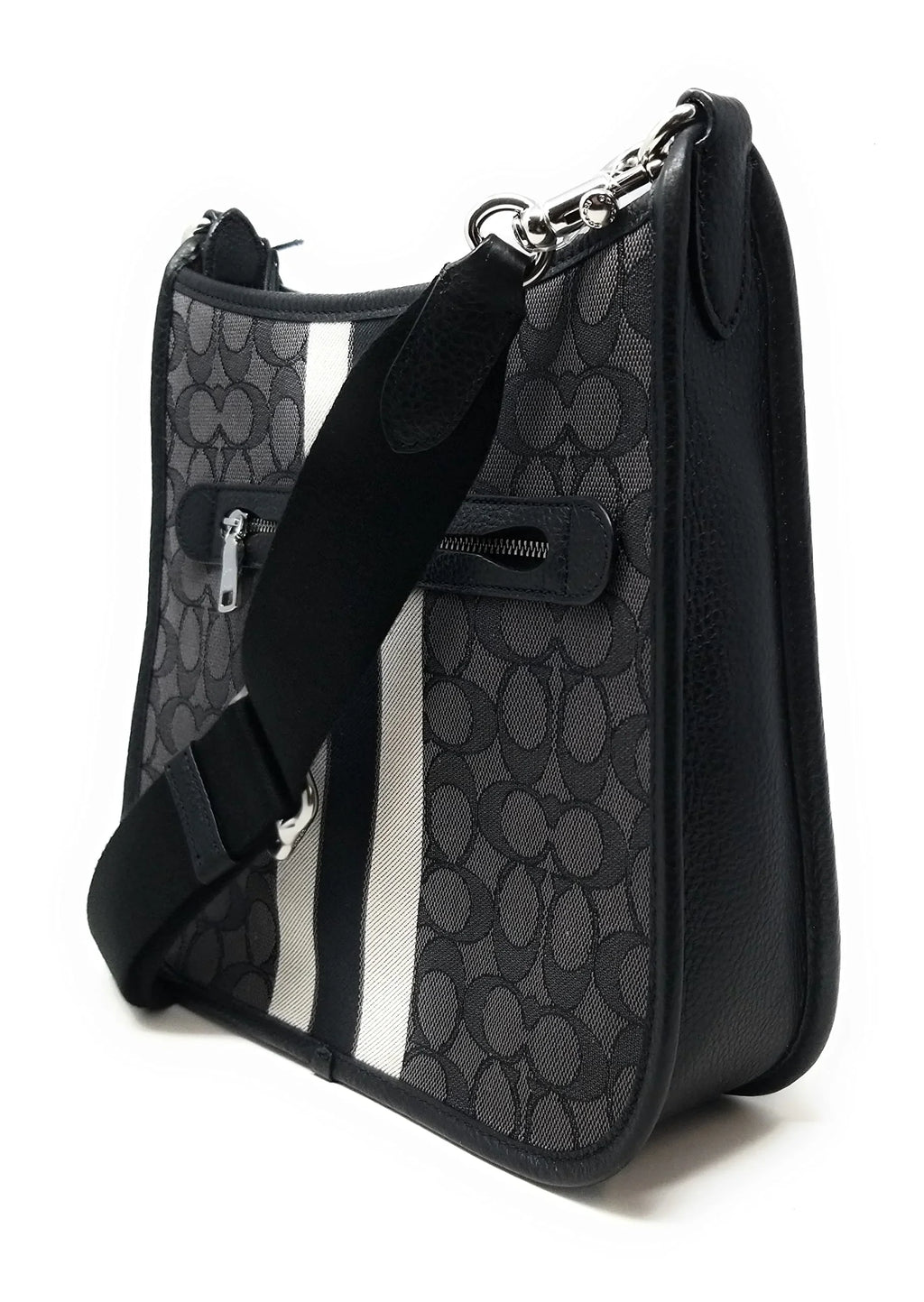Coach Dempsey Ebony Patch File Crossbody Bag