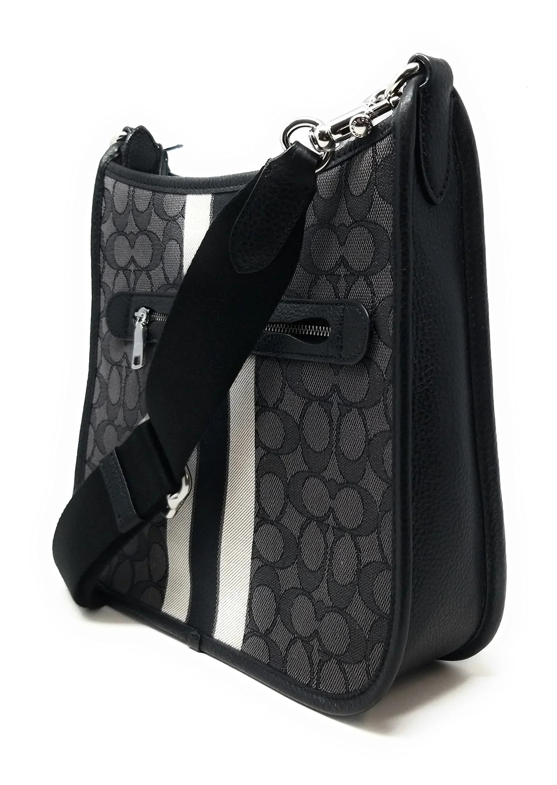 Coach Dempsey Ebony Patch File Crossbody Bag