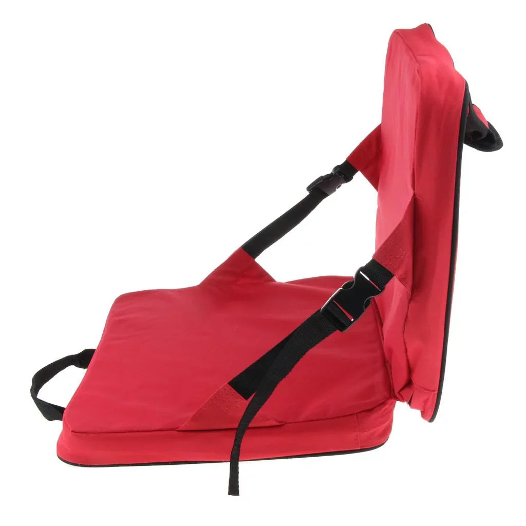 Portable Stadium Seat Cushion with Backs Folding Bleacher Seats Cushion red