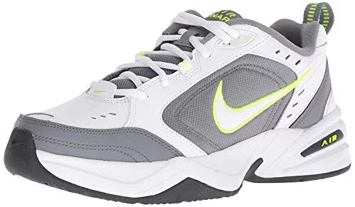 men's air monarch iv cross trainer, white-cool grey-anthracite, 7 regular us