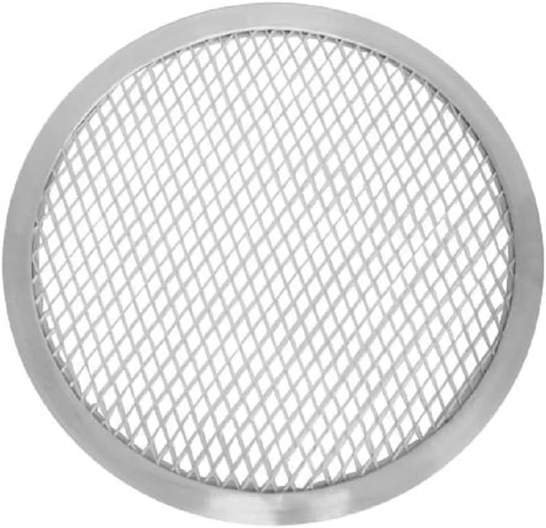 TrueCraftware- Set of 2 Aluminum 12” Pizza Baking Screen Seamless Rim- Bakeware Pizza Screen Round Pizza Pan Tray Round Baking Tray for Home Kitchen Pizzeria & Restaurants