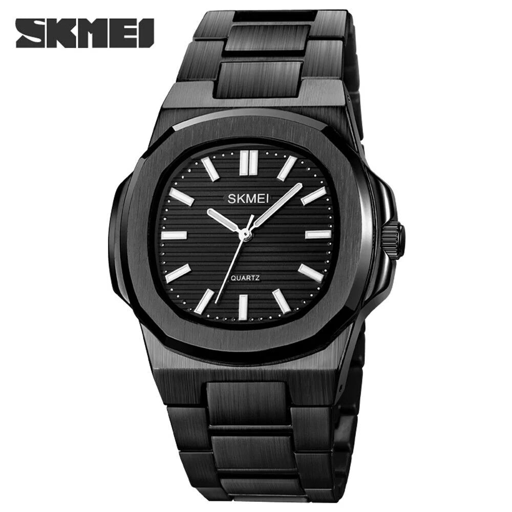 Men Quartz Watch Luxury Gold Steel Male Wristwatch For Business Gift