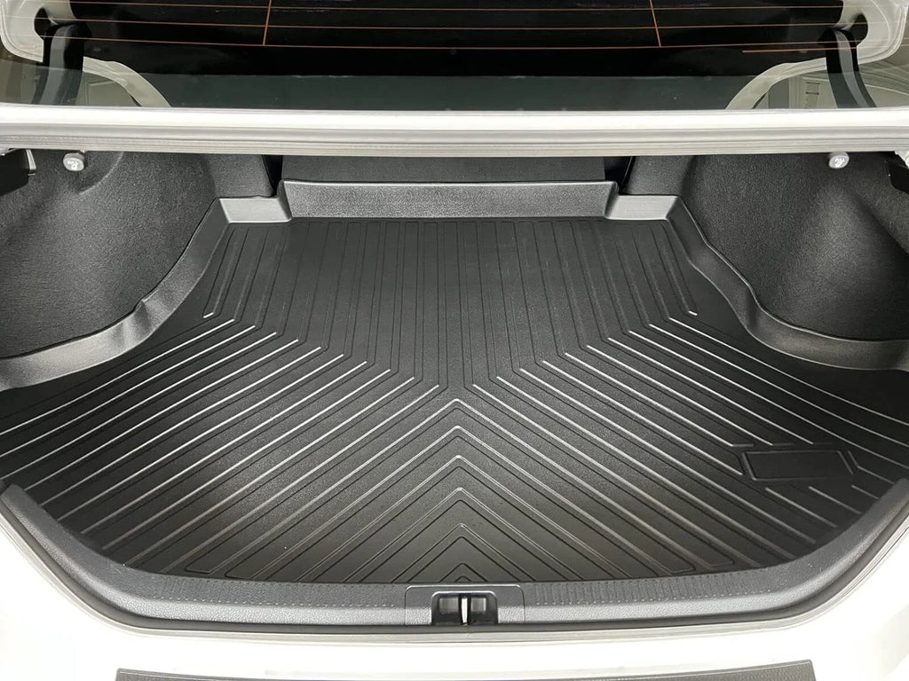 EACCESSORIES EA Cargo Liner – Trunk Mat for Camry 2018-2024 – Weather-Resistant Trunk Mats for Cars with Raised Lip – Non-Slip Car Trunk Mat Rubber – Easy to Install – Laser Pre-Cut Design