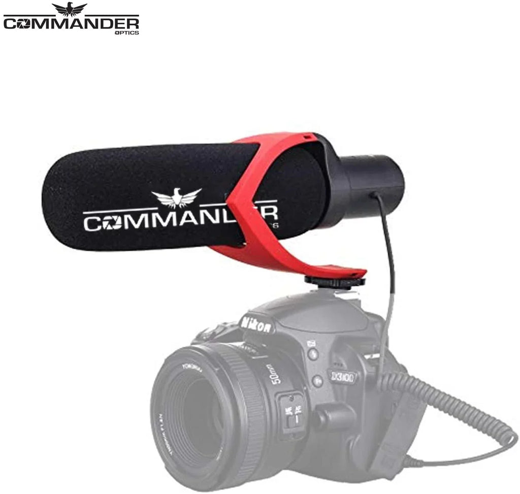 Commander Optics V30 Professional Directional Condenser Shotgun Video Microphone for a Cybershot Cameras Including DSC-RX10, DSC-RX10 II, DSC-RX10 III, SDSC-RX10 IV, DSC-RX1R II & More.