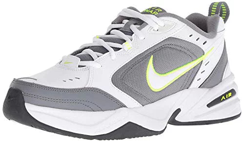 men's air monarch iv cross trainer, white-cool grey-anthracite, 7 regular us