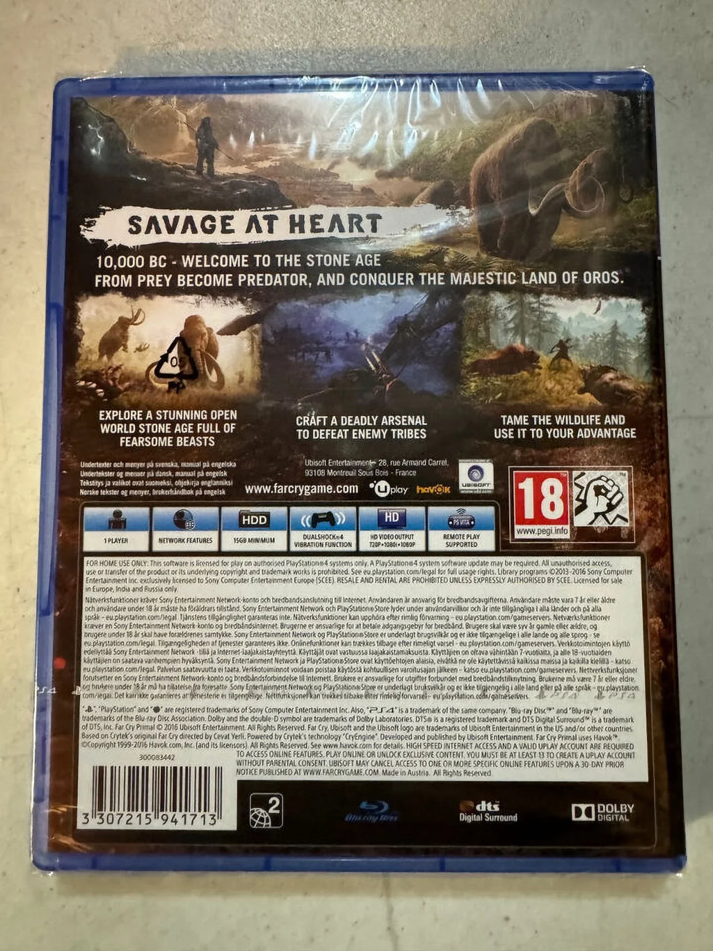 Brand New Factory Sealed Far Cry Primal PS4