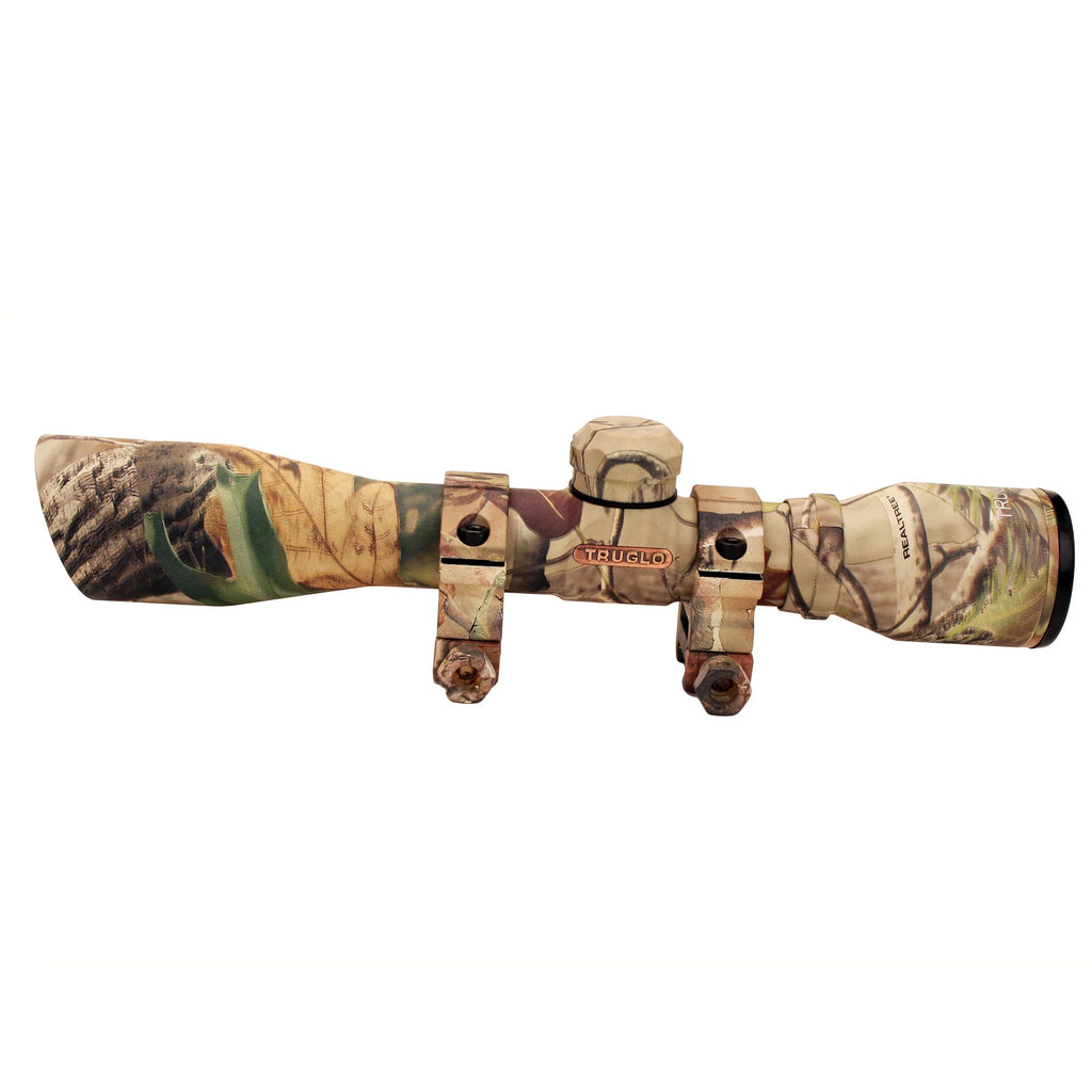 Truglo TG8504CD Compact 4x 32mm Obj 22.5 ft @ 100 yds FOV 1" Tube Realtree APG Diamond
