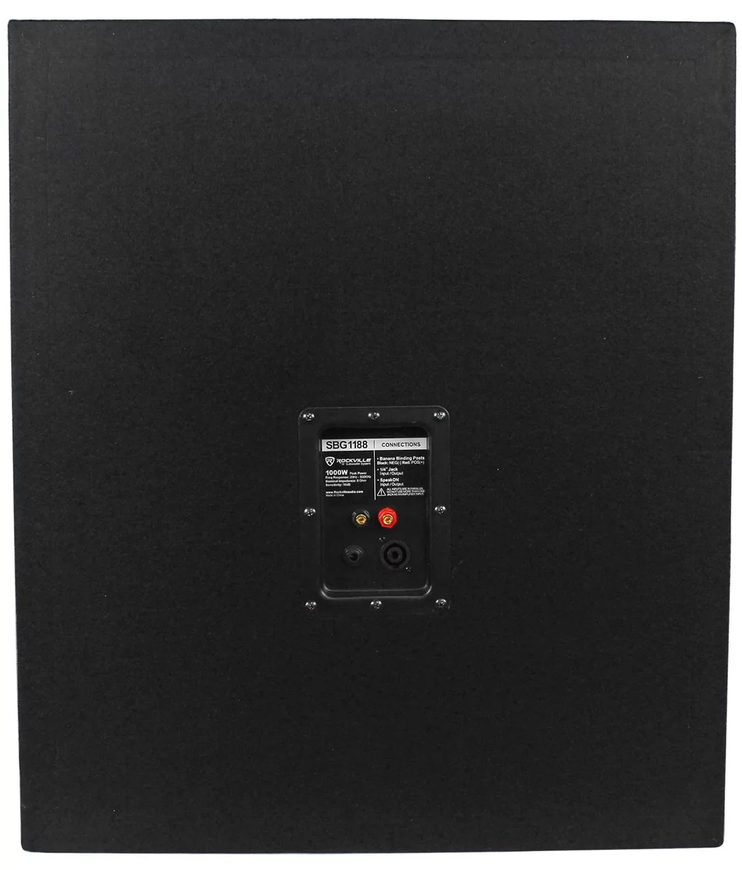 Rockville SBG1188 18" Pro DJ PA Subwoofer Sub+5000w 2-Channel Amplifier+Cable