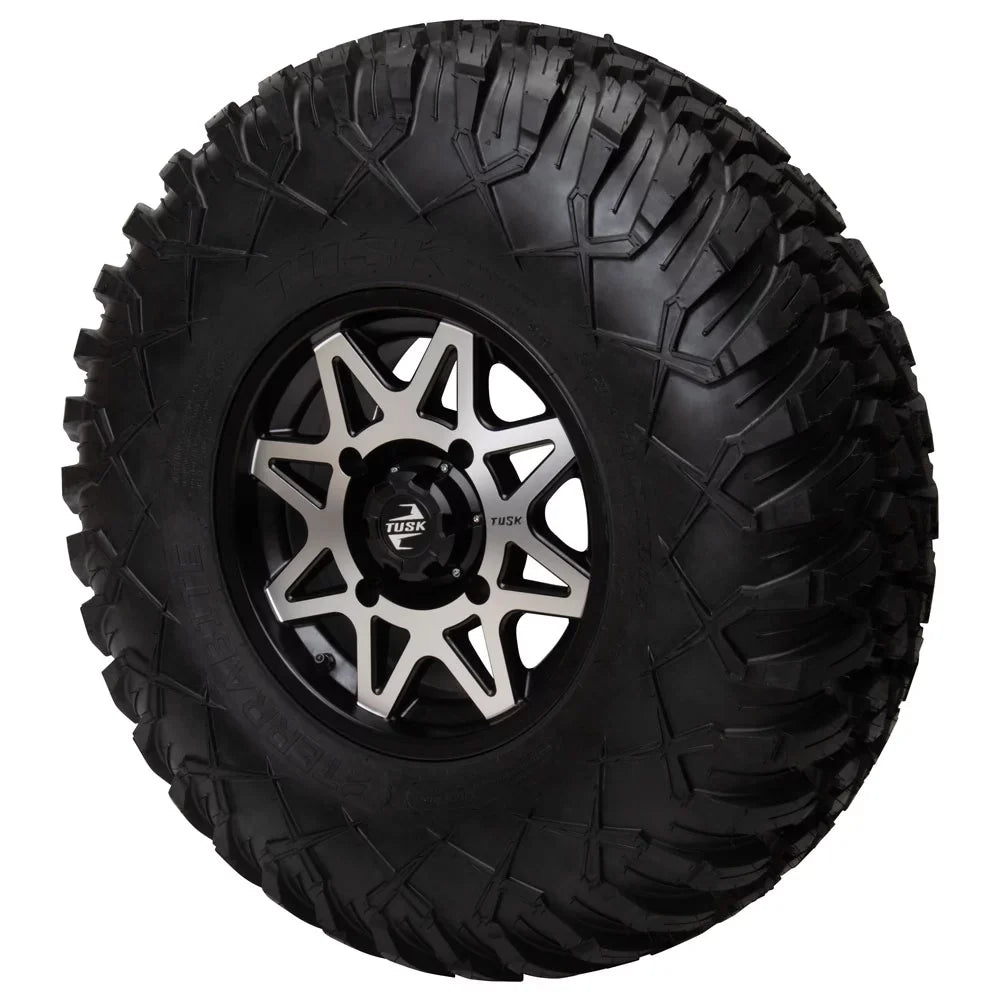 4/110 Tusk Tintic Wheel 14x7 5.0 + 2.0 Ebony For Yamaha Viking VI EPS 2022