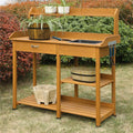 Planters & Potts Deluxe Potting Bench, Natural Fir