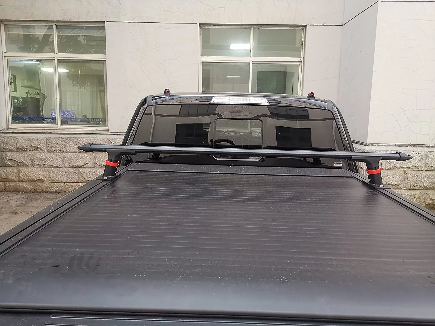 ROSY PIXEL Universal Extendable Pick-Up Truck Rack Bed Rack Aluminum for Tonneau Cover with T-Slot Rail