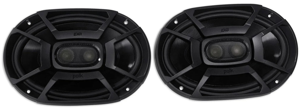 2) Polk Audio DB692 6X9" 450w Car Marine/ATV/Motorcycle/Boat Speakers+Headphones