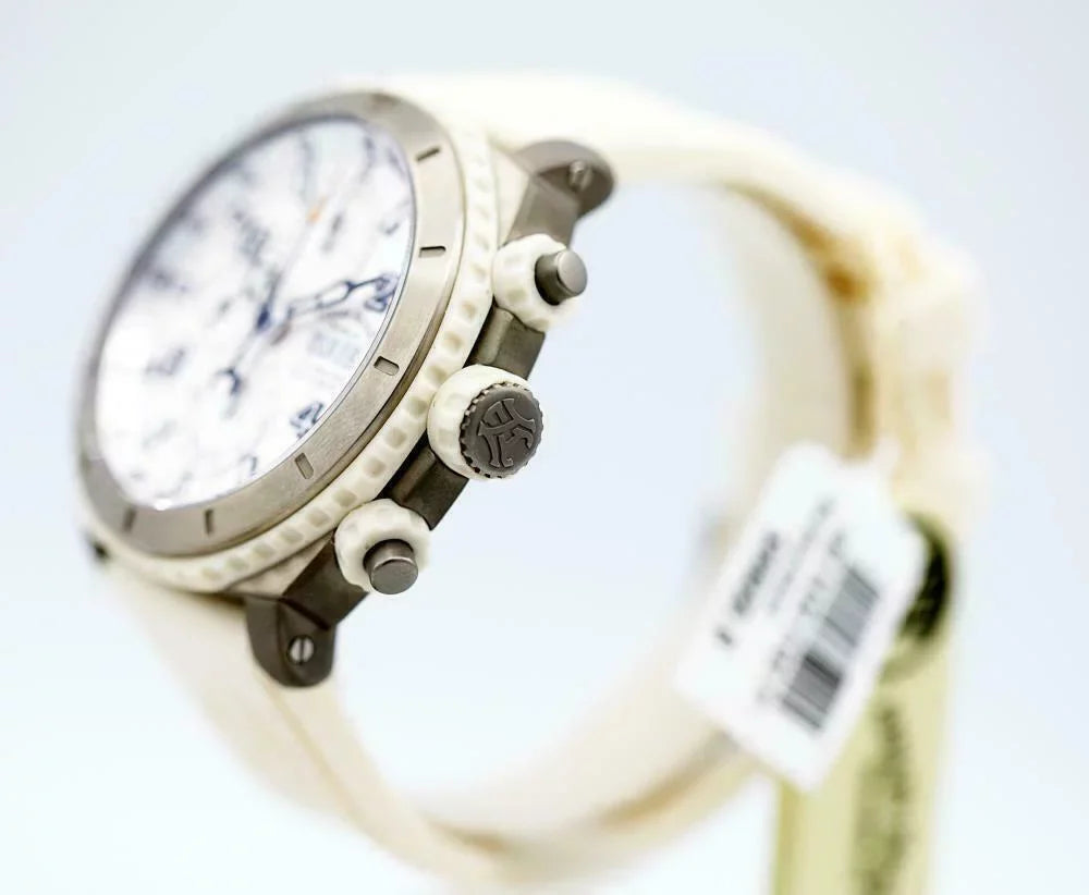 Armand Nicolet T616B-AG-9610B Stainless Steel Ivory Rubber Automatic Men's Watch
