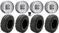 MetalFX Delta Contrast Cut 15" Wheels Gm 33" Crawler XR Tires Can-Am Maverick X3 / Honda Pioneer 1000 / Talon