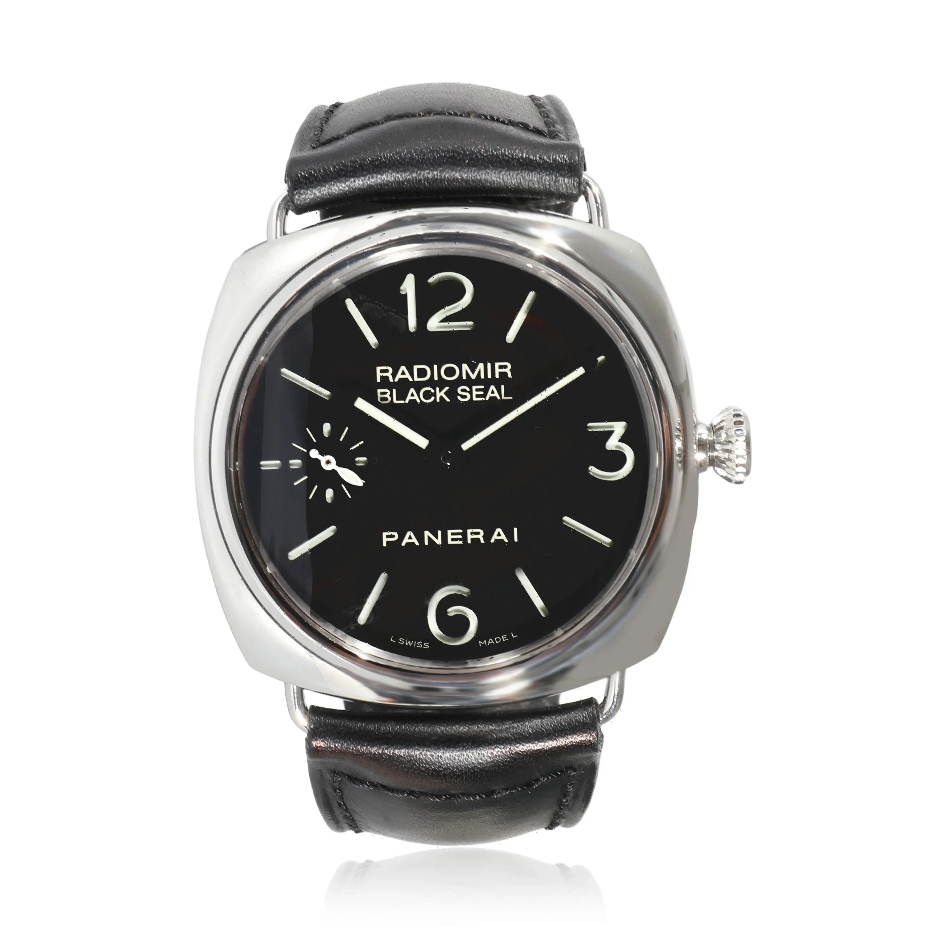 Panerai Radiomir Dark Seal PAM00183 Men's Watch in Stainless Steel Pre-Owned