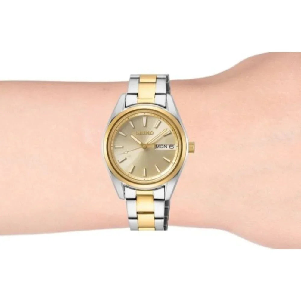 Neo Classic Quartz Gold Dial Two-tone Ladies Watch SUR354P1