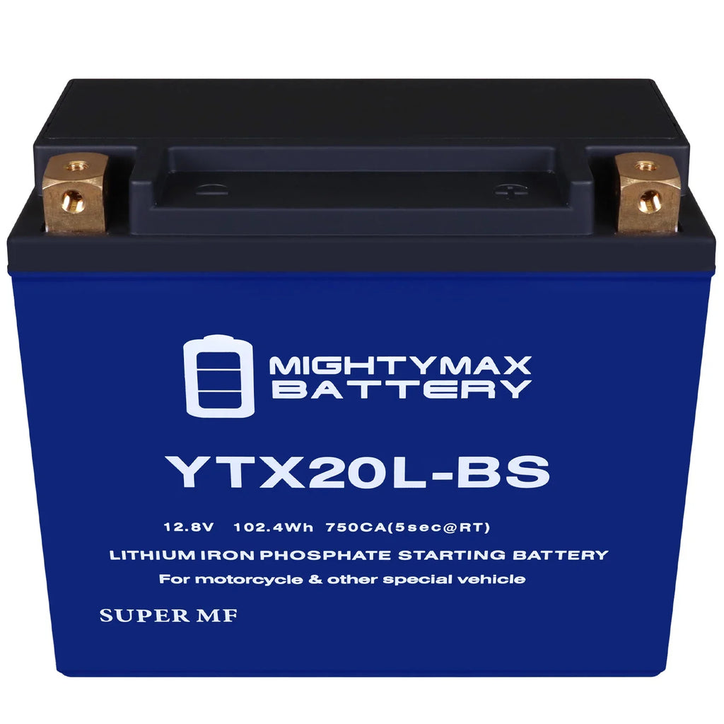 YTX20L-BS Lithium Replacement Battery compatible with SeaDoo All Models GTX 4-TEZ, RXP 94-07
