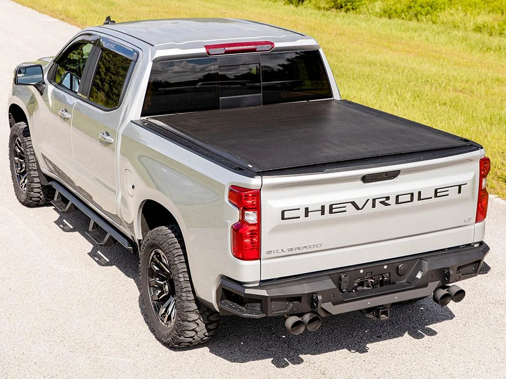 Gator by RealTruck ETX Soft Roll Up Truck Bed Tonneau Cover | 53109 | Compatible with 2014 - 2018, 2019 Ltd/cy Chevy/GMC Silverado/Sierra 5' 9" Bed (69.3'')