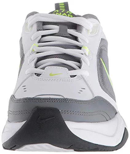 men's air monarch iv cross trainer, white-cool grey-anthracite, 7 regular us