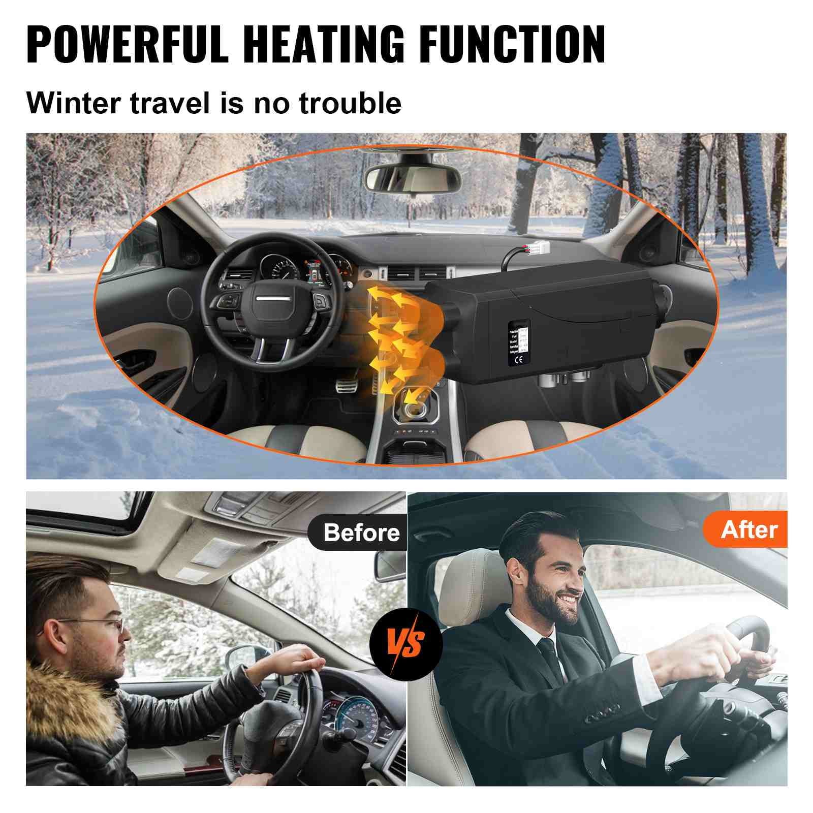 BENTISM 8KW 12V Diesel Air Heater LCD Thermostat 8000W For Trucks Boat Car Trailer