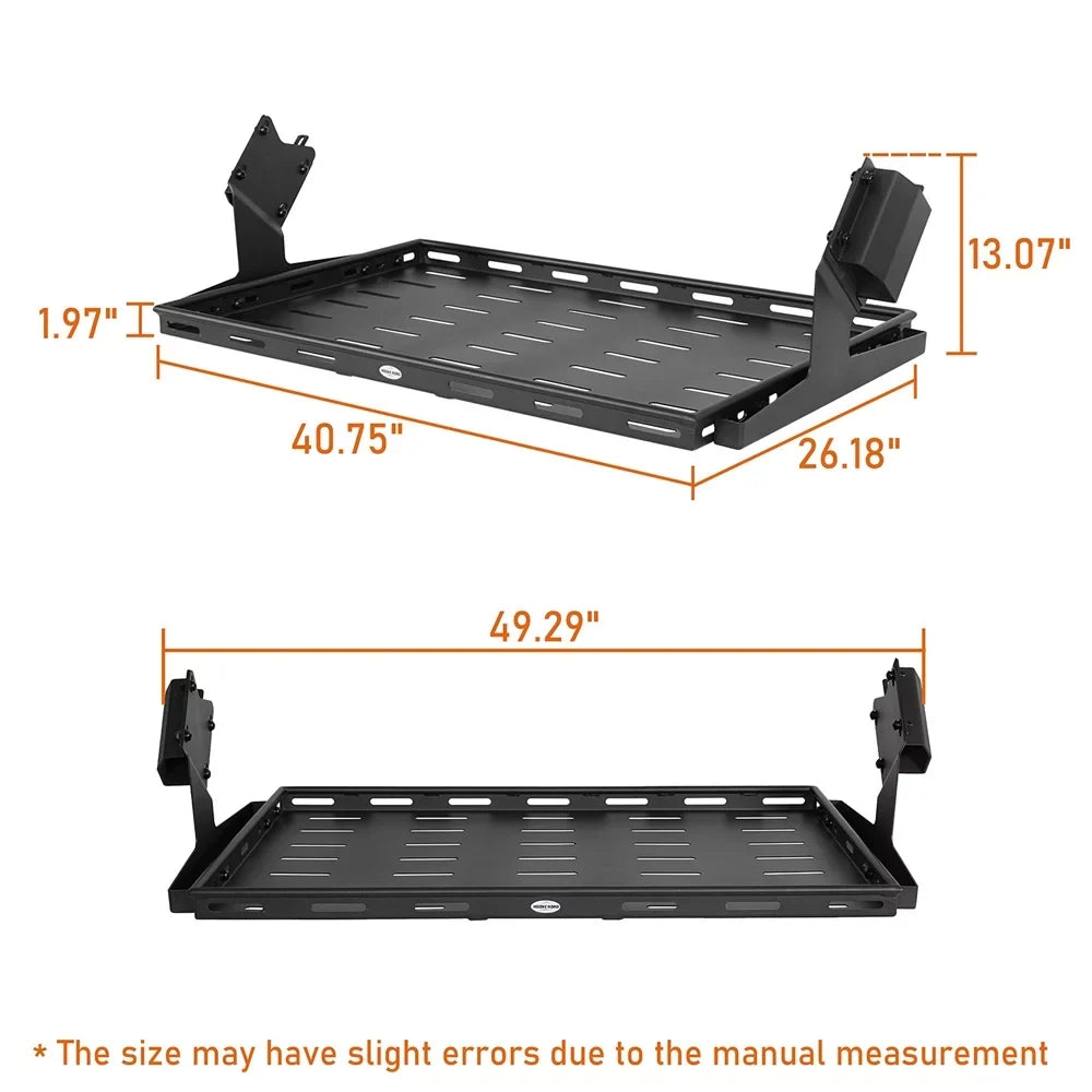 Hooke Road Rear Cargo Basket Rack Luggage Box Fit Ford Bronco 2021-2023 4-Door Jet