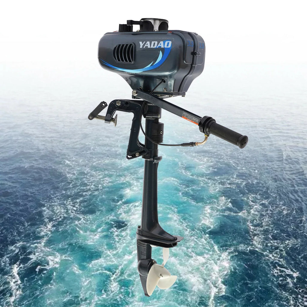 2-Stroke 3.5 Outboard Motor Boat Engine with Water Cooling System Fishing Boat Engine