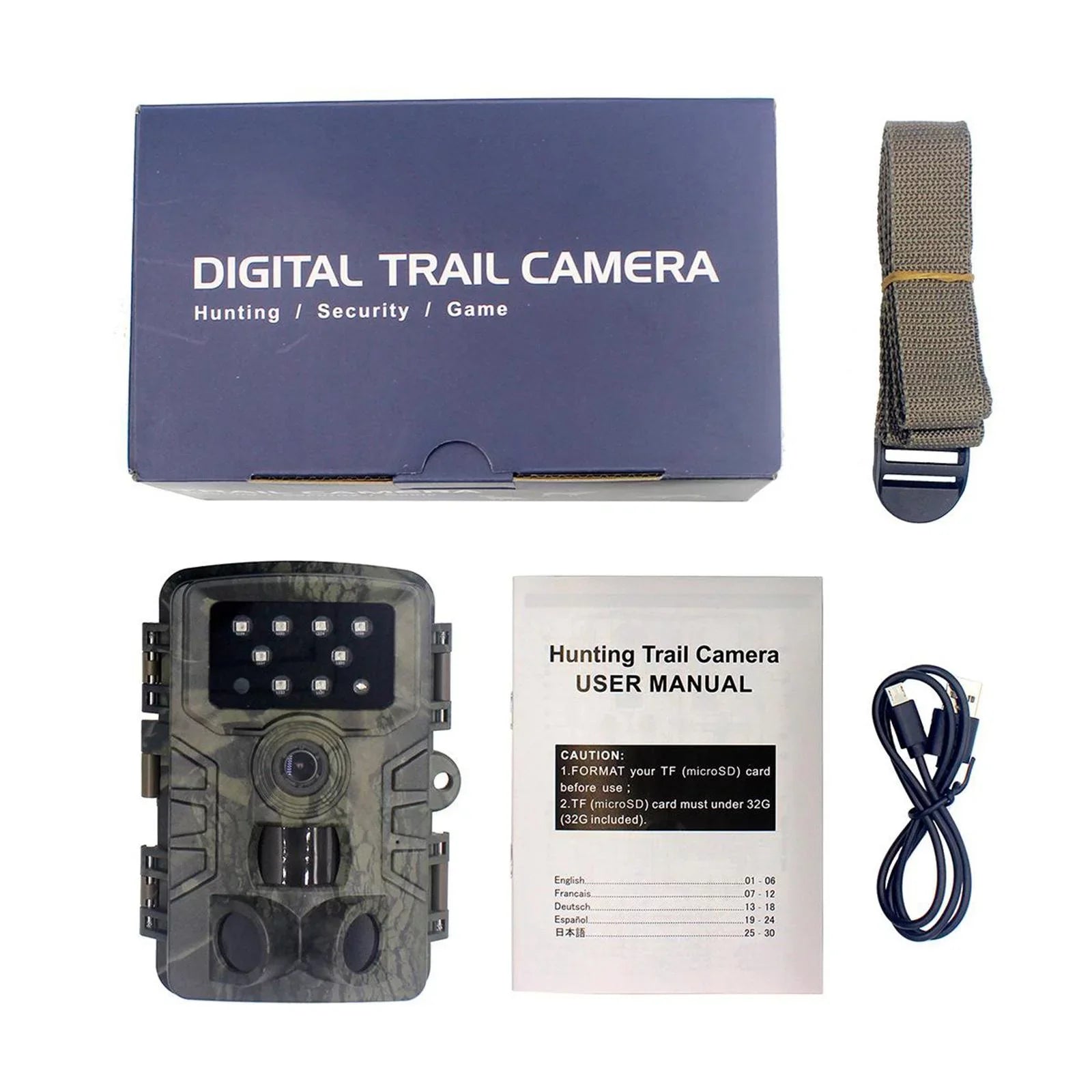 Mini Camera 16MP 1080P Game Camera Water Wildlife Scouting Cam with 120 degree Wide Angle Lens and Night .0" LCD IR LEDs