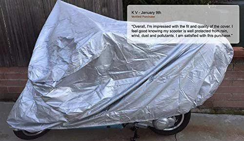 Weatherproof Motorcycle Cover Compatible With 2013 Beta Evo 250 4-stroke - Outdoor & Indoor - Protect From Rain Water, Snow, Sun - Reinforced Securing Straps - Durable Material - Free Storage Bag