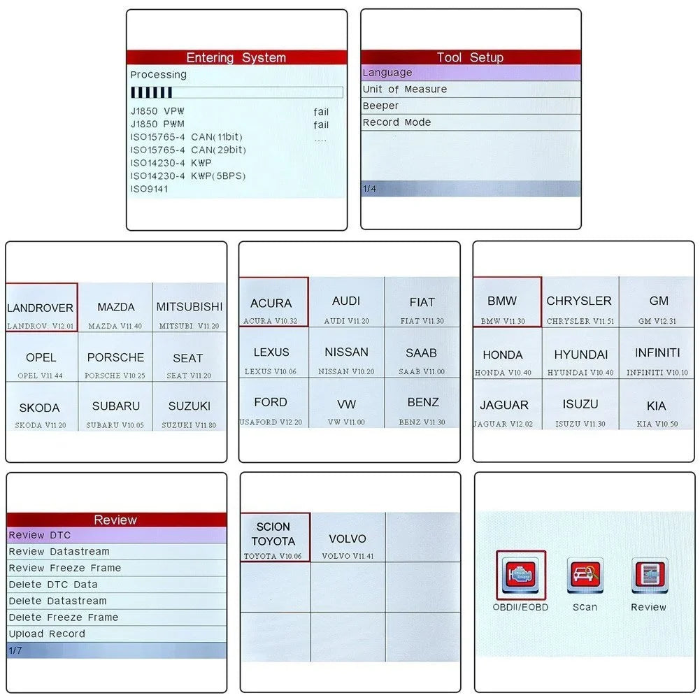 Launch X431 Creader VII+ (CRP123) OBD2 Scanner EOBD Car Diagnostic Code Reader Testing Engine/Transmission/ABS/Airbag