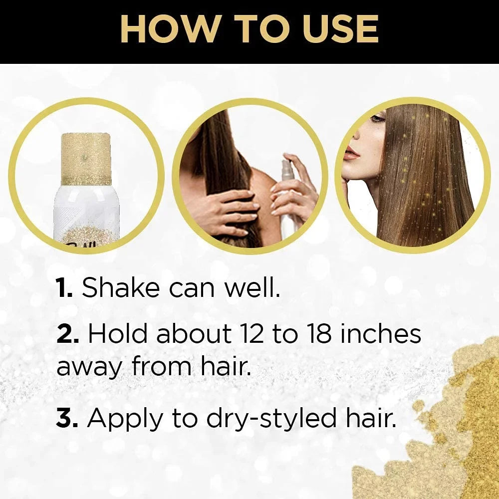 Punky Temporary Hair Highlight Spray Gold Gittle 3.5oz (3 Pack)