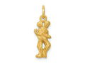 FJC Finejewelers 10 kt Yellow Gold Gemini Zodiac Charm 20 x 6 mm