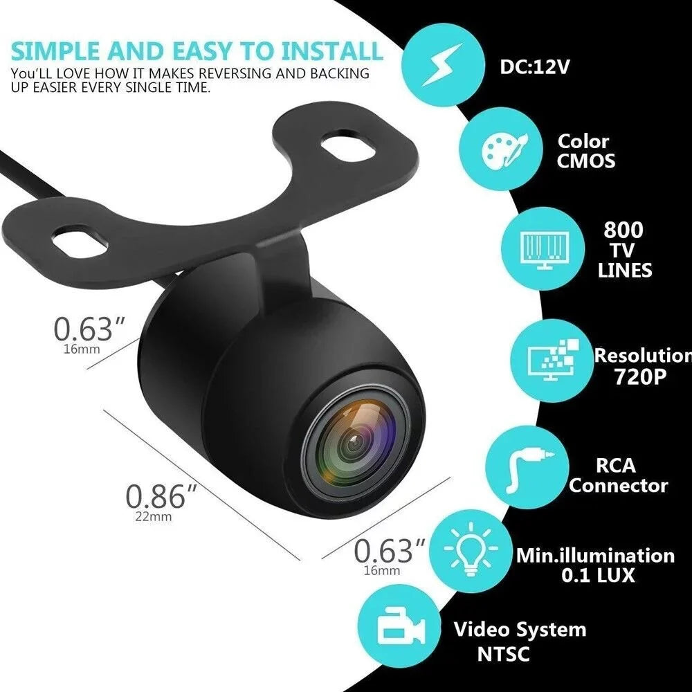 Wireless Car Backup Camera Rear View HD Parking System Night Vision+ 4.3 Monitor