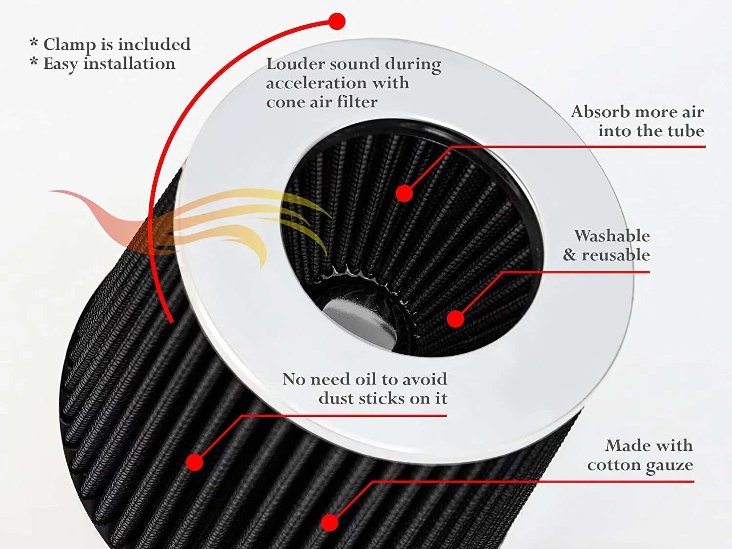 Rtunes Racing Short Ram Air Intake Kit + Filter Combo Dark Compatible For 03-10 Dodge Dakota 3.7L 4.7L â€¦