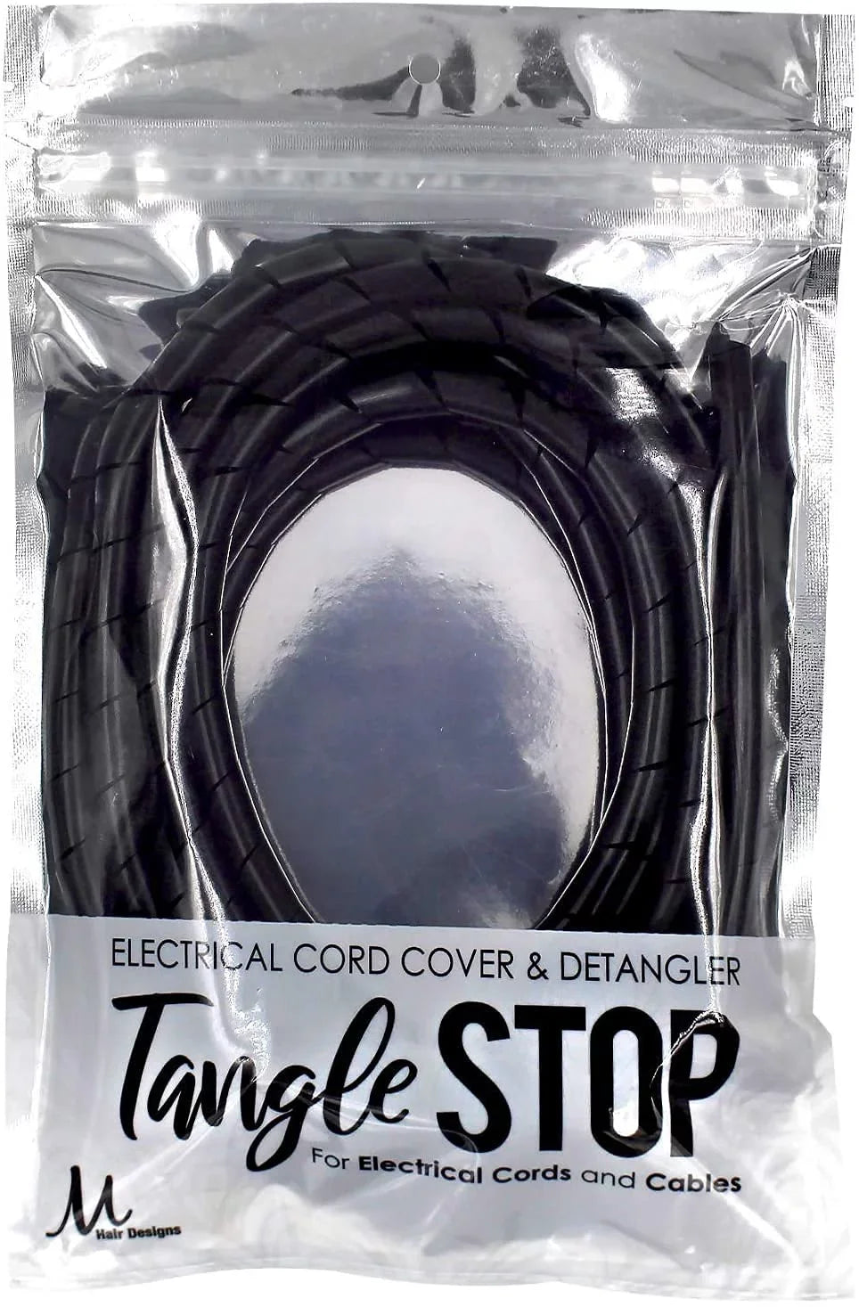 Parlux 3200 Plus Fuchsia Hair Dryer and M Hair Designs Tangle Stop Cord Cover Detangler Dark (Bundle - 2 Items)