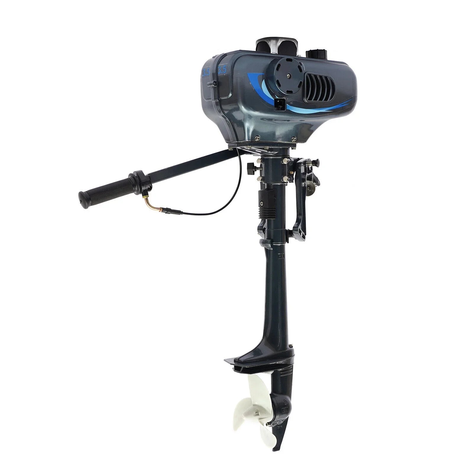 2-Stroke 3.5 Outboard Motor Boat Engine with Water Cooling System Fishing Boat Engine