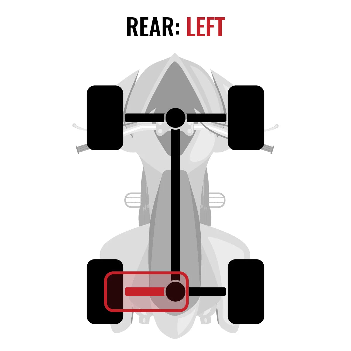 Sixity XT Rear Left Axle compatible with Can-Am Commander 1000 2015 - LTD 4X4