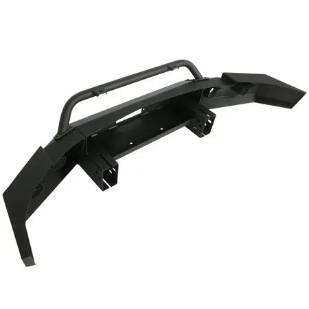 Kojem Front Bumper Push Bar Fit for 2007-2013 Chevy Silverado 1500 w/ Winch Plate D-Rings -2 Packages 2008 2009 2010 2011 2012 Steel Powder Coated
