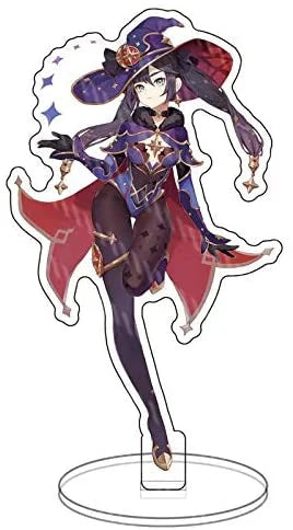 Genshin Impact Characters Acrylic Stand Figure,Colorful and Exquisite Character Design for Game Fans' Collection (Mona)