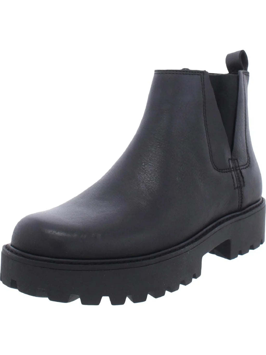 ZODIAC Womens Jet Goring Shiloh Round Toe Block Heel Zip-Up Leather Chelsea 10 M