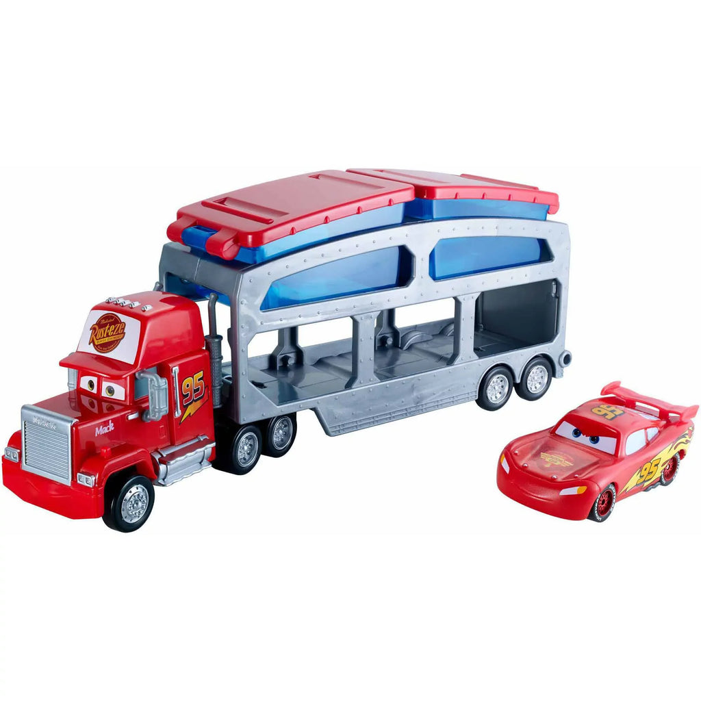 Disney/Pixar Cars Mack Dip & Dunk Trailer with Lightning McQueen