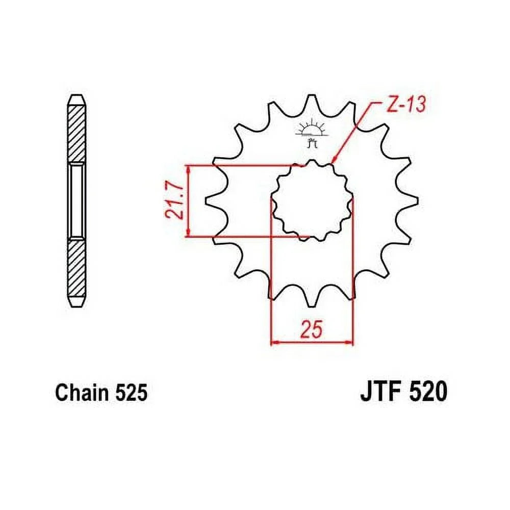 JT Front & Rear Sprocket Kit for Street SUZUKI GSX-R600 2006-2010