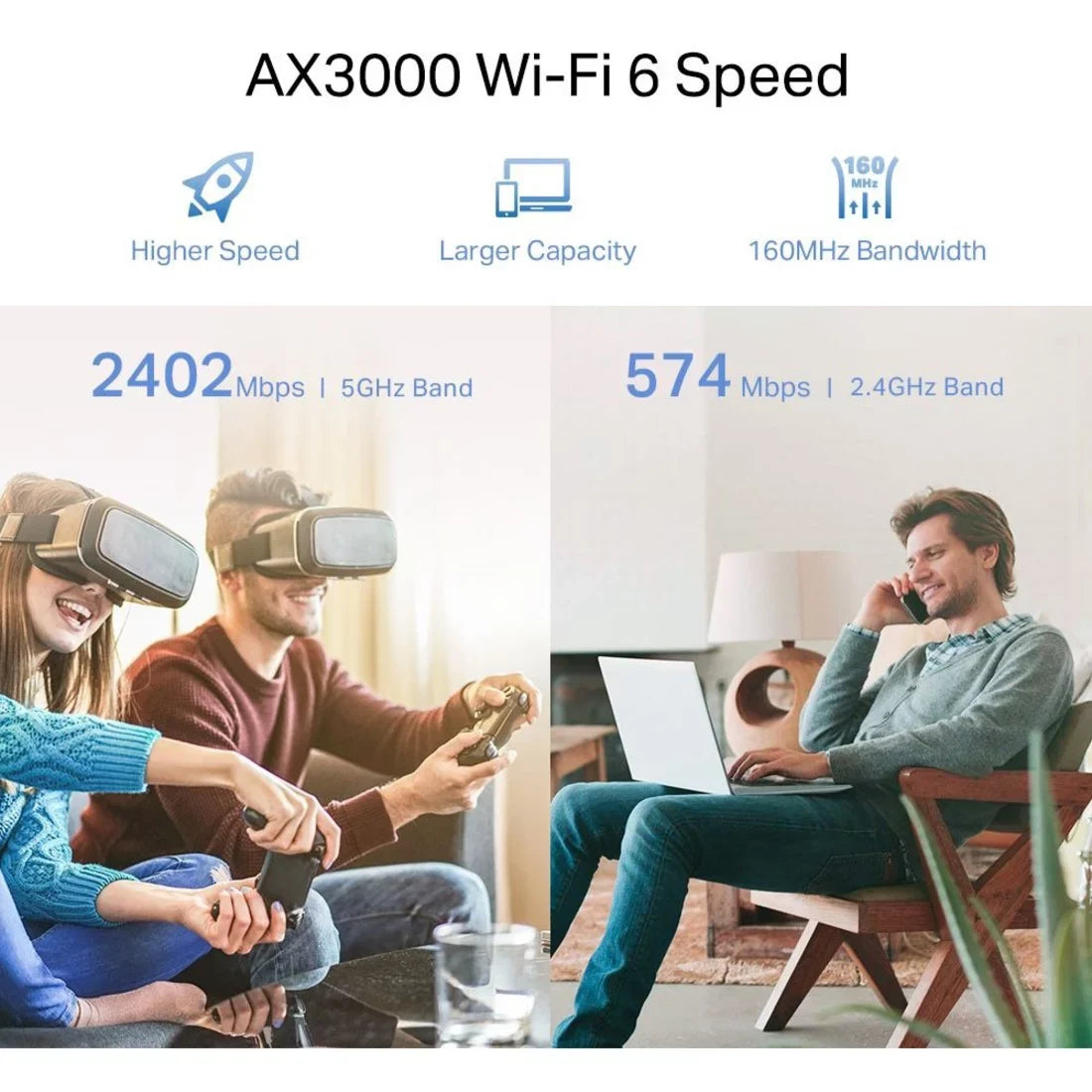 TP-Link RE715X AX3000 Mesh WiFi 6 Extender