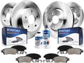 Detroit Axle - Brake Kit for 2013-2016 Ford Escape Front and Rear Disc Brake Rotors Ceramic Brake Pads Brakes 2013 2014 2015 2016 1.6L 2.5L Brakes and Rotors