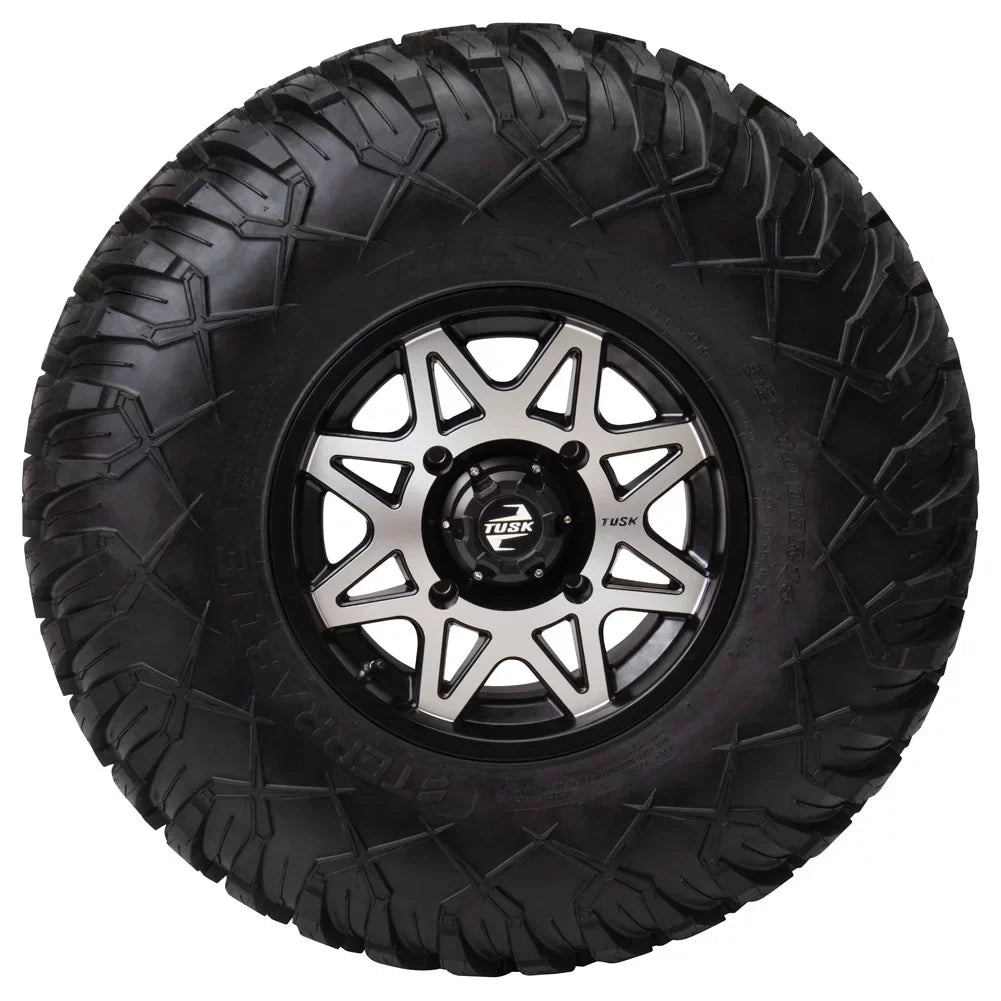 4/110 Tusk Tintic Wheel 14x7 5.0 + 2.0 Ebony For Yamaha Viking VI EPS 2022